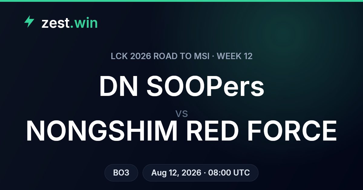 DN SOOPers vs Nongshim Red Force – LCK Road to MSI Prediction