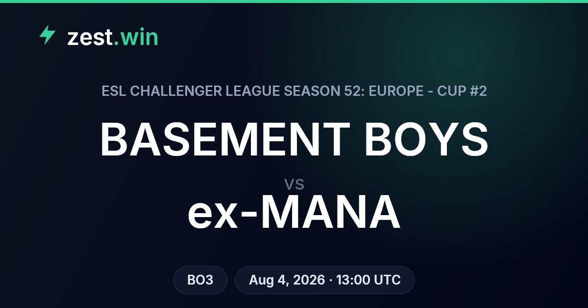 BASEMENT BOYS vs ex-MANA: ESL Challenger League Europe Cup #2 Preview