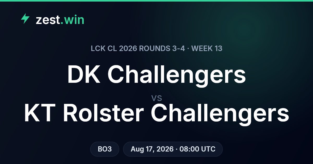 DK Challengers vs KT Rolster Challengers: LCK CL Series Prediction