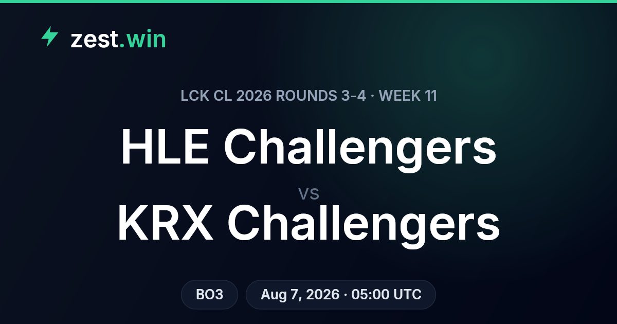 HLE Challengers vs KRX Challengers: LCK CL Week 11 Prediction
