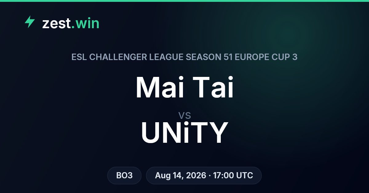 Mai Tai vs UNiTY: ESL Challenger League Season 51 Europe Cup 3 Preview