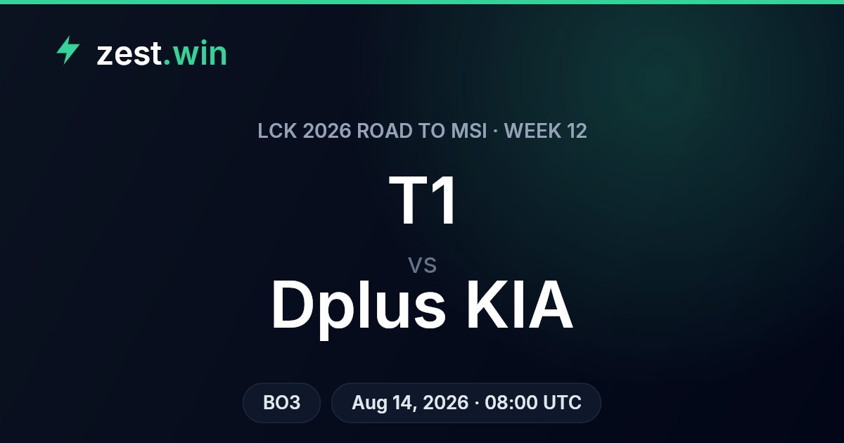 T1 vs Dplus KIA: LCK Road to MSI Week 12 Prediction