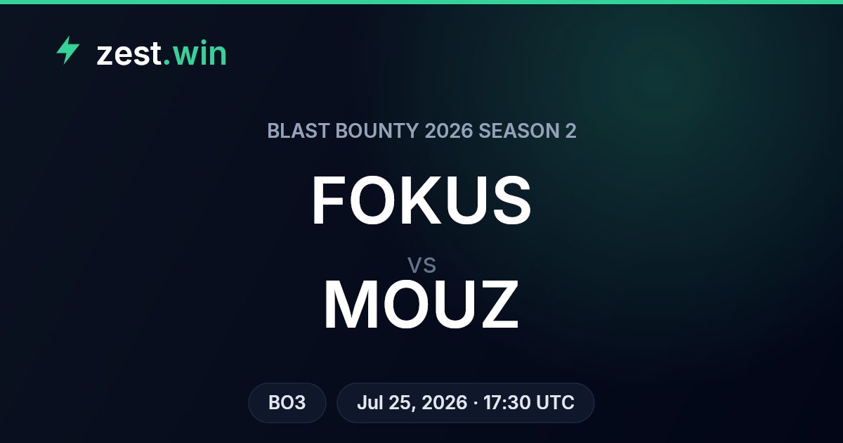 FOKUS vs MOUZ Prediction: BLAST Bounty 2026 Season 2 Bo3 Preview
