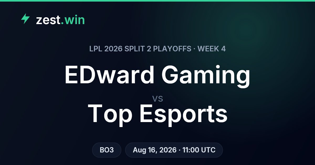 EDward Gaming vs Top Esports: LPL Playoffs Series Prediction