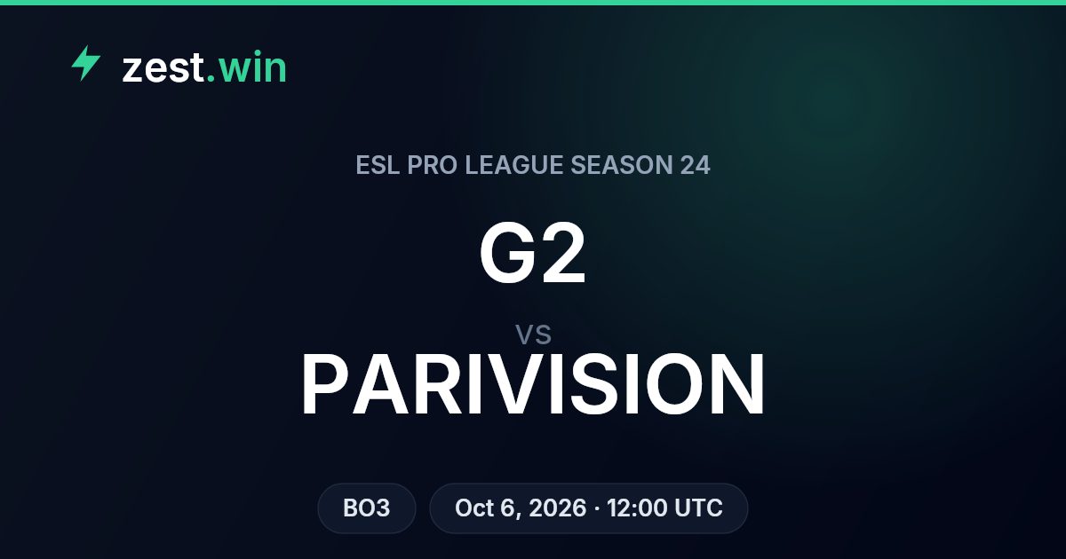 G2 vs PARIVISION Prediction — ESL Pro League Season 24