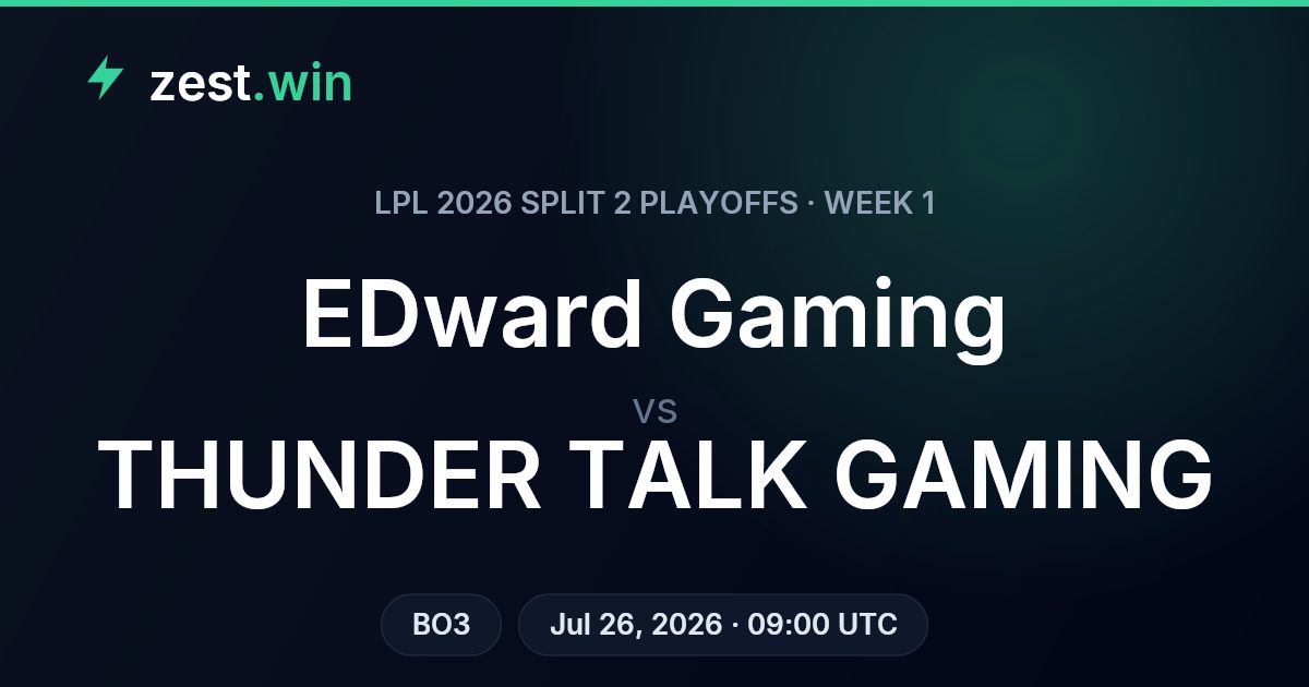 EDward Gaming vs THUNDER TALK GAMING: LPL Playoffs Best-of-3 Preview