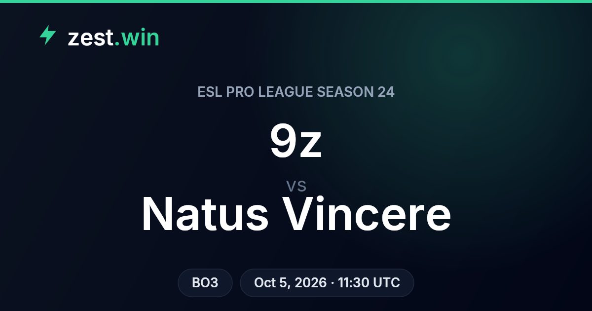 9z vs Natus Vincere Prediction — ESL Pro League Season 24