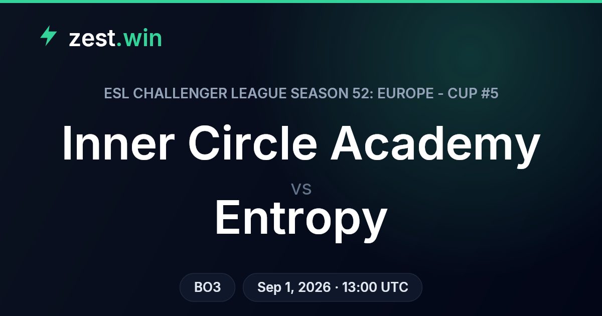 Inner Circle Academy vs Entropy Prediction — ECL S52 Cup #5