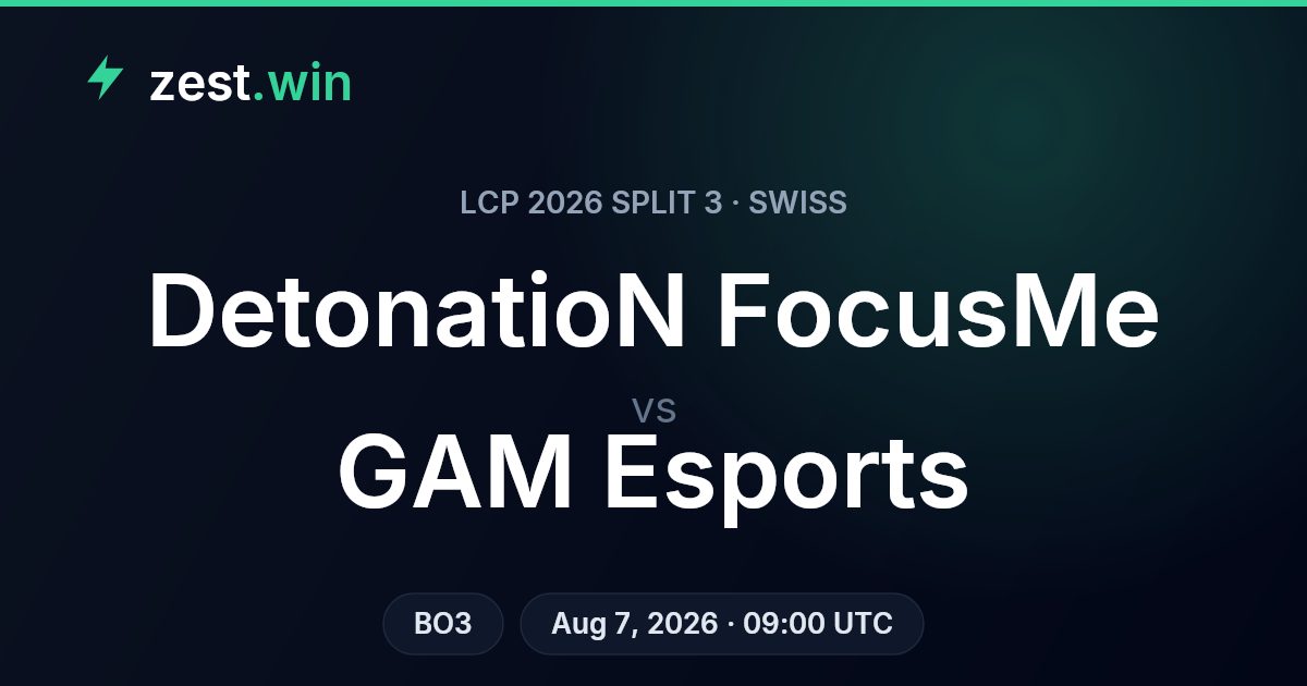 DetonatioN FocusMe vs GAM Esports – LCP 2026 Split 3 Swiss Preview