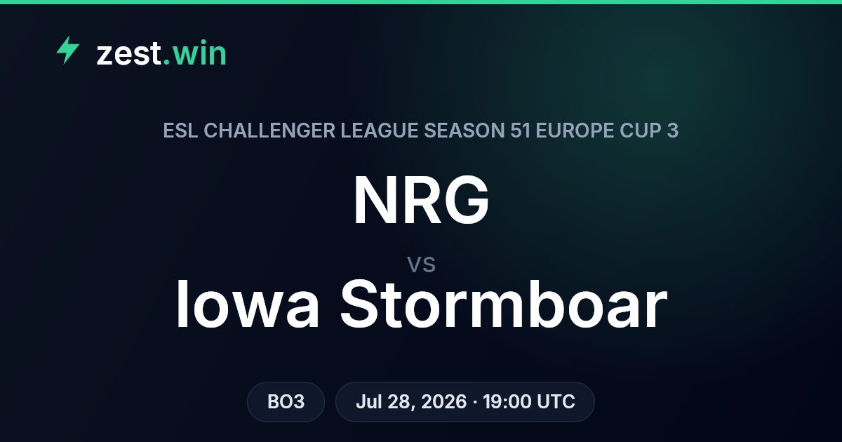 NRG vs Iowa Stormboar: ESL Challenger League Season 51 Europe Cup 3 Preview