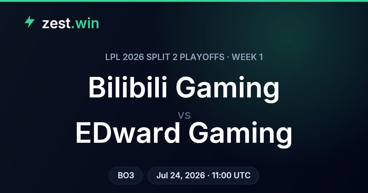 Bilibili Gaming vs EDward Gaming: LPL Playoffs Week 1 Preview