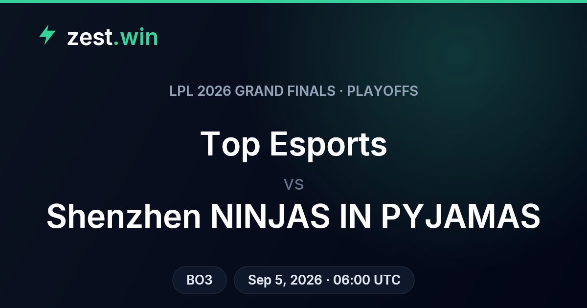 Top Esports vs NIP Prediction - LPL 2026 Grand Finals