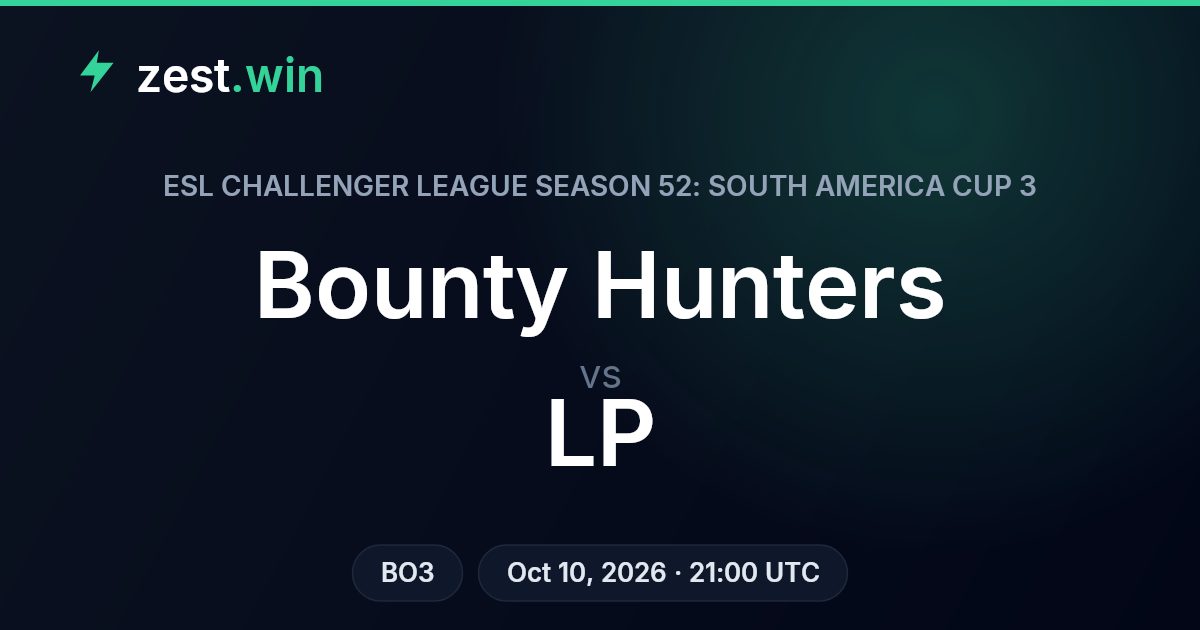 Bounty Hunters vs LP: model sees wider gap than odds