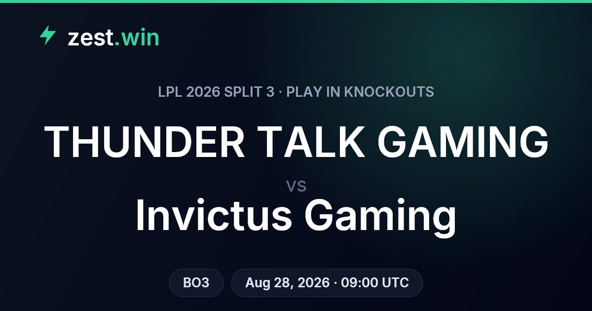 ThunderTalk Gaming vs IG Prediction — LPL 2026 Split 3