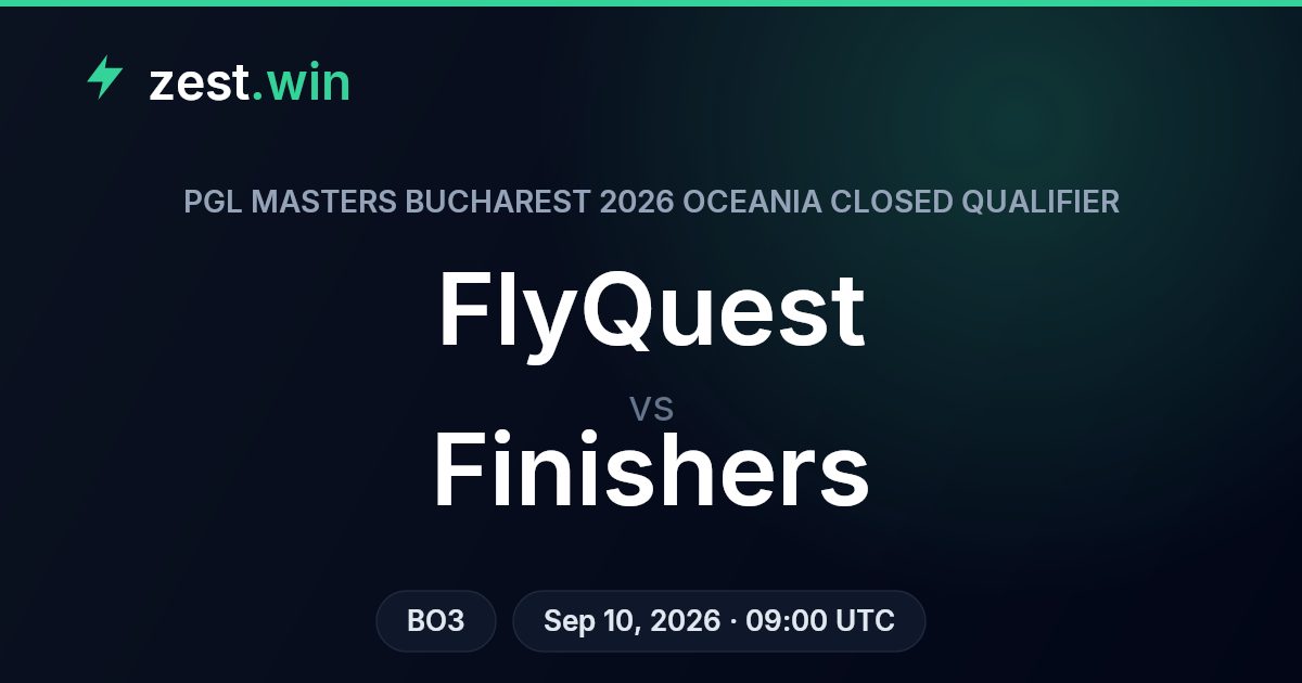 FlyQuest vs Finishers Prediction — PGL Bucharest Qualifier