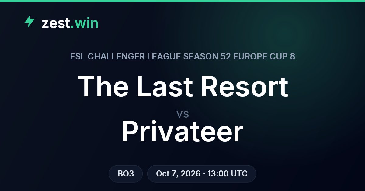 The Last Resort vs Privateer: 3-0 head-to-head meets 78% call