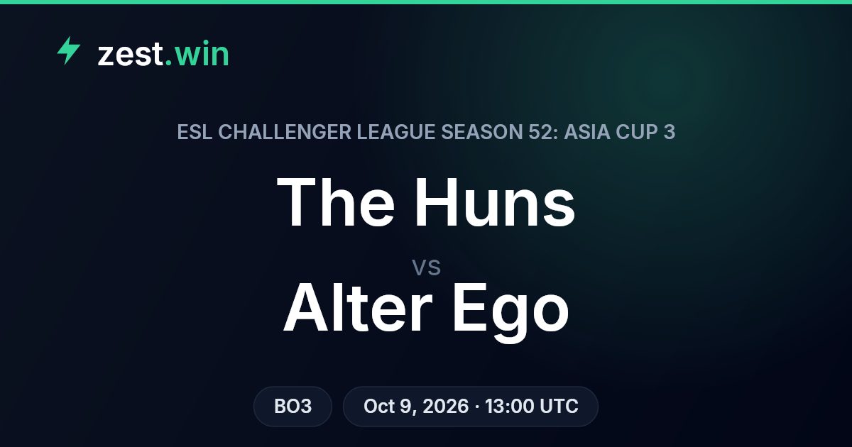 The Huns vs Alter Ego: model backs Alter Ego in ESL rematch