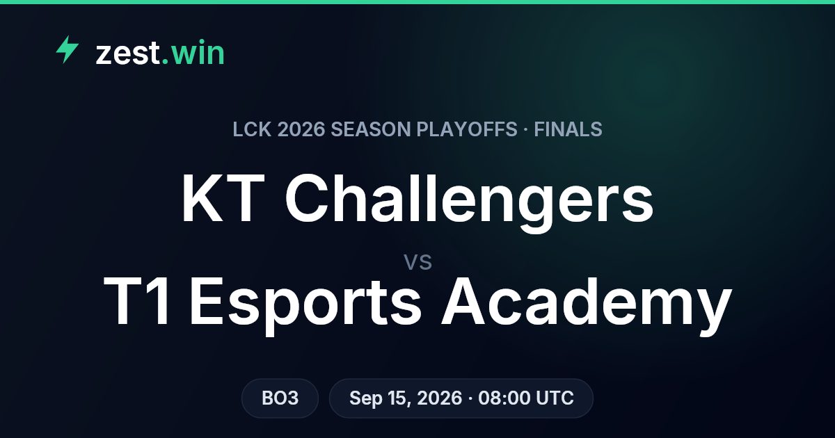 KT Challengers vs T1 Esports Academy Prediction — LCK Playoffs
