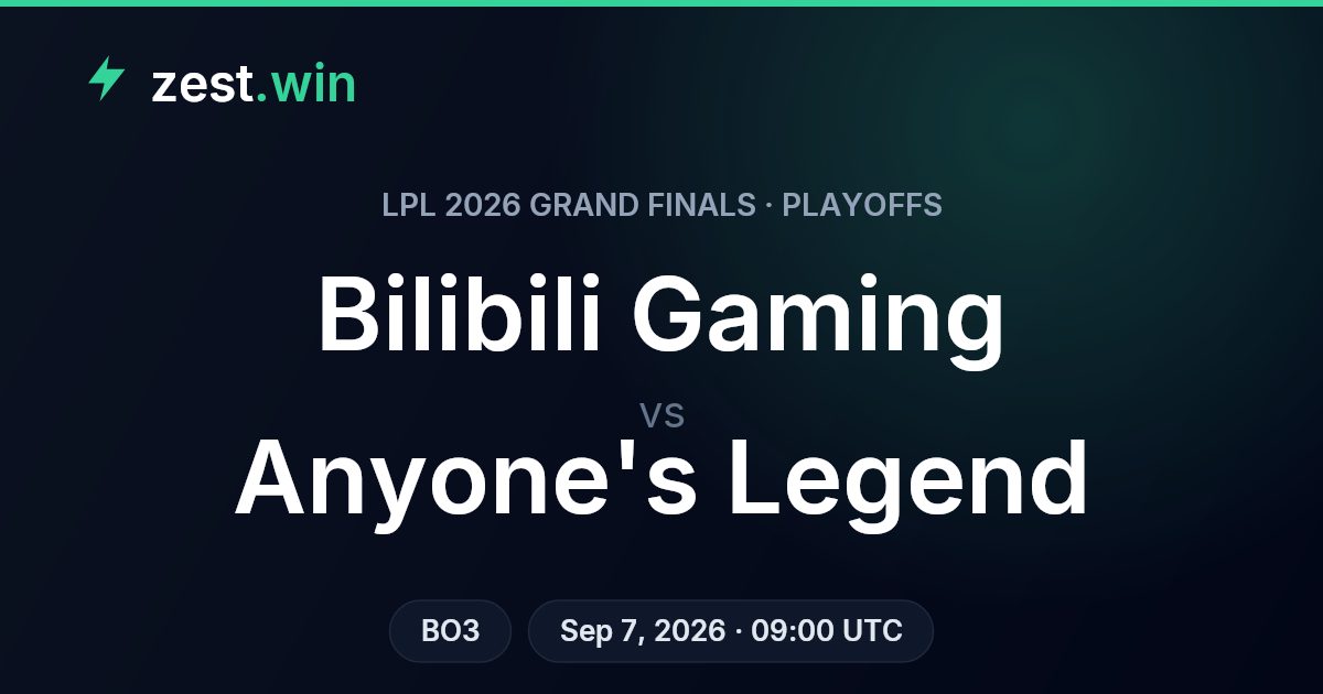 Bilibili Gaming vs Anyone's Legend: LPL Grand Finals Prediction