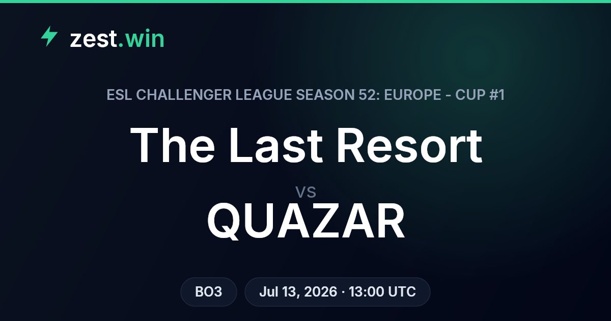 ESL Challenger League: The Last Resort vs QUAZAR – Rematch Analysis