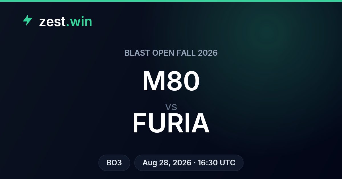 CS2 M80 vs FURIA Prediction — BLAST Open Fall 2026