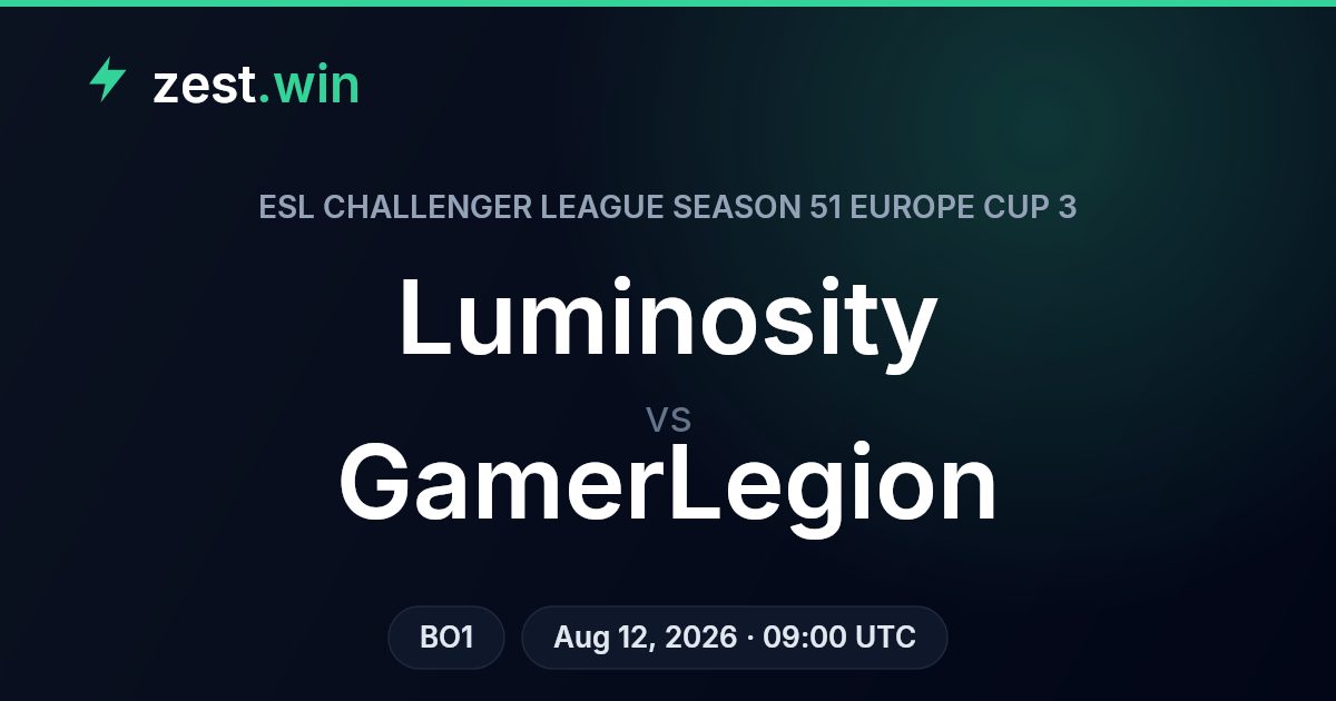 Luminosity vs GamerLegion Prediction: ESL Challenger League Season 51