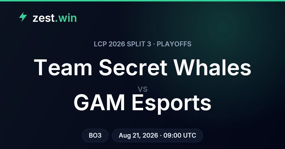 Team Secret Whales vs GAM Esports: LCP 2026 Playoffs Prediction