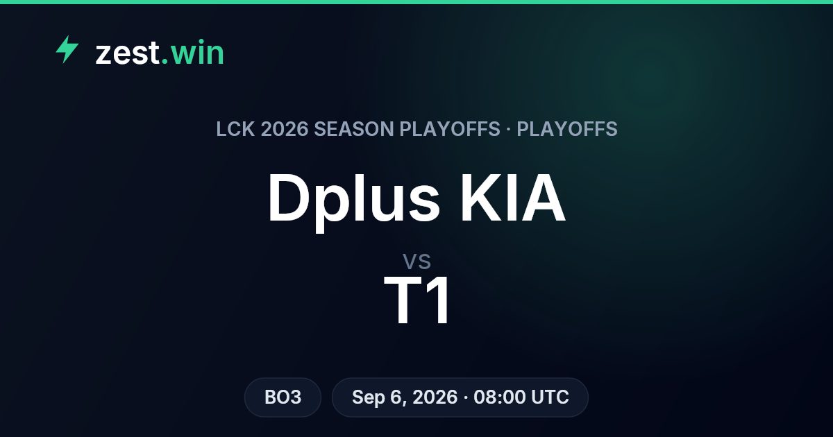 Dplus KIA vs T1 Prediction — LCK 2026 Season Playoffs