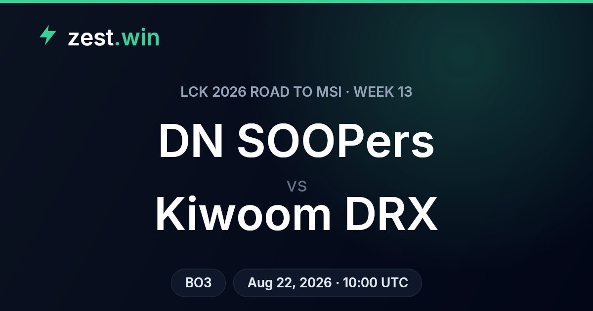 DN SOOPers vs Kiwoom DRX Preview: Road to MSI Week 13 Series Prediction