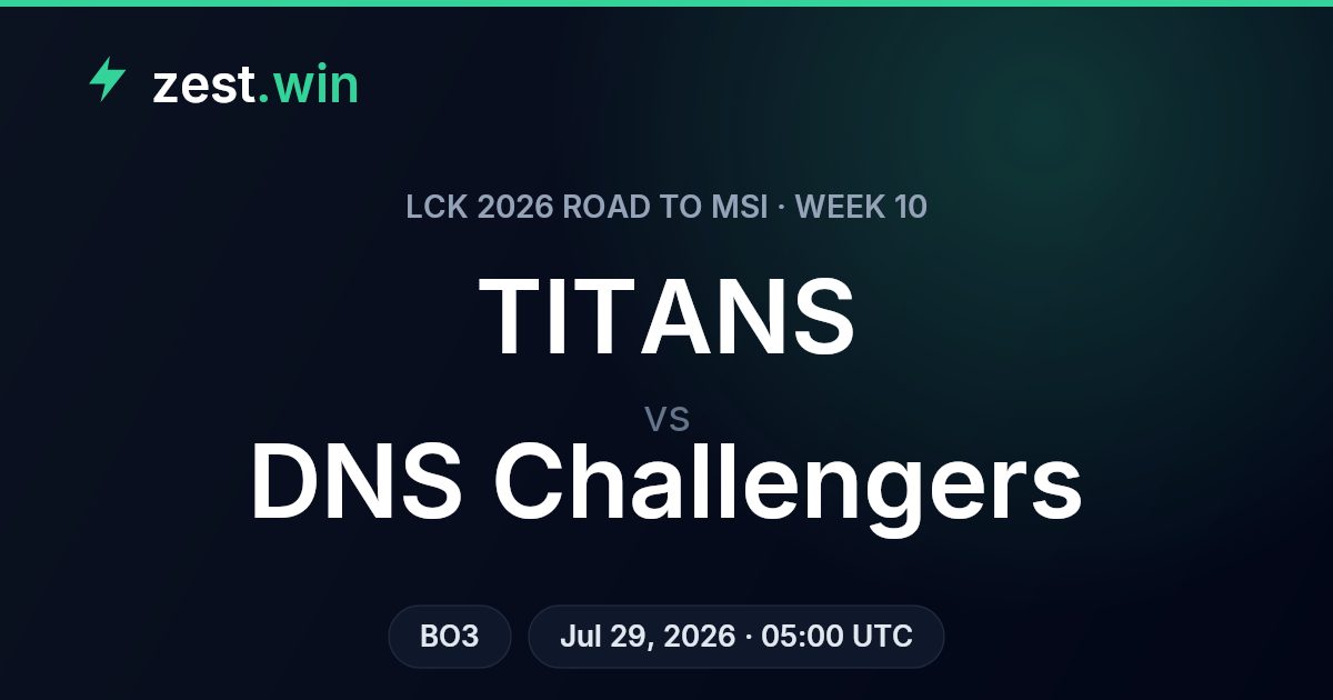 TITANS vs DNS Challengers: LCK Road to MSI Week 10 Preview