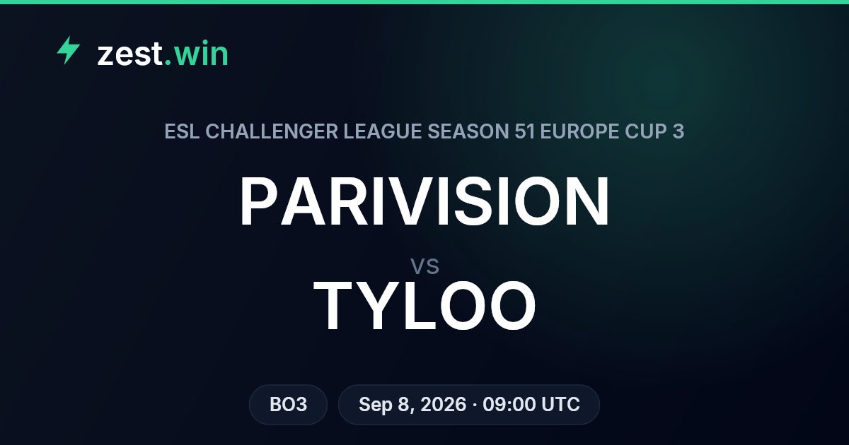 PARIVISION vs TYLOO Prediction — ESL Challenger League S51