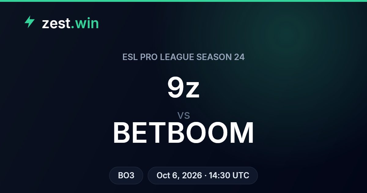 9z vs BETBOOM Prediction — ESL Pro League Season 24