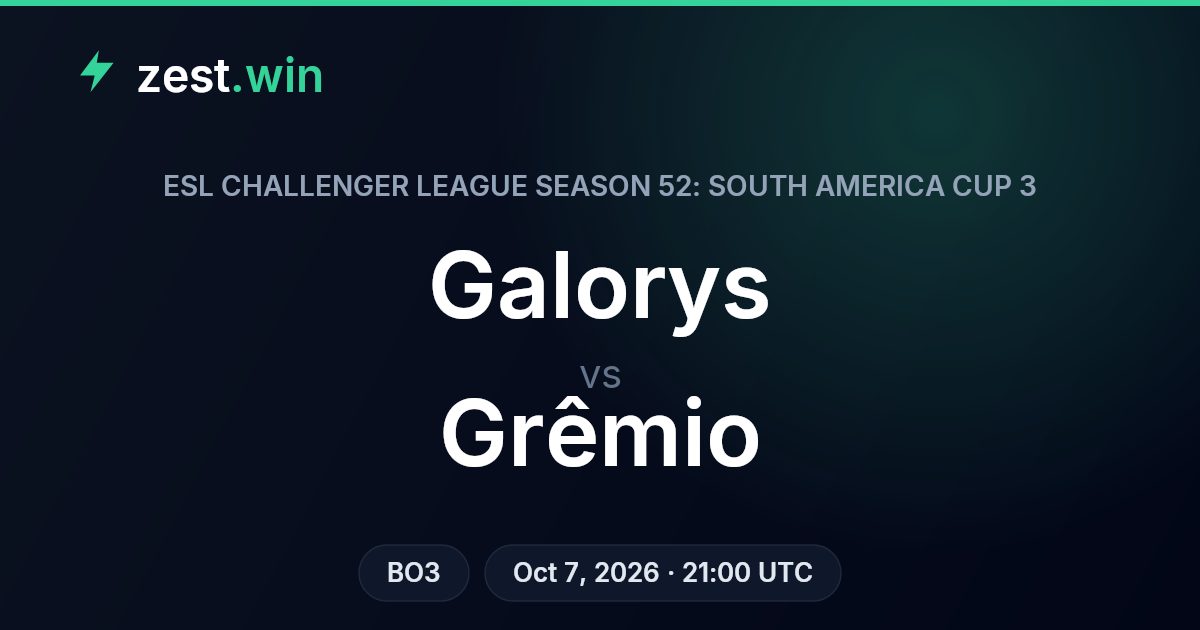 Galorys vs Grêmio: model trails market on the favourite