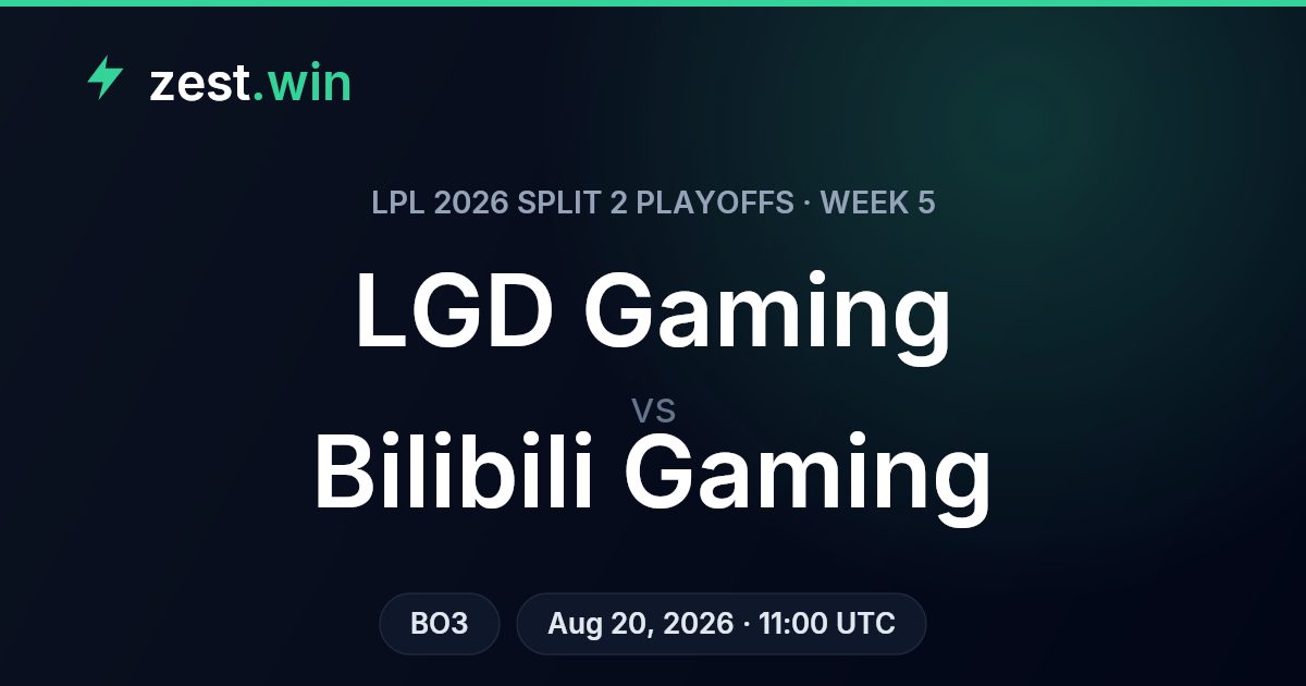 LGD Gaming vs Bilibili Gaming: LPL 2026 Split 2 Playoffs Prediction