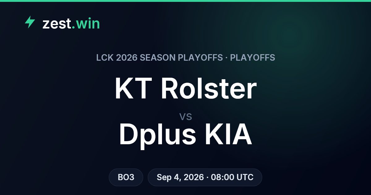 KT Rolster vs Dplus KIA Prediction — LCK 2026 Season Playoffs