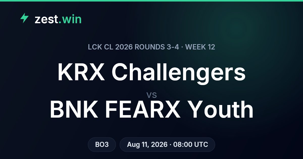 KRX Challengers vs BNK FEARX Youth: LCK CL 2026 Week 12 Preview