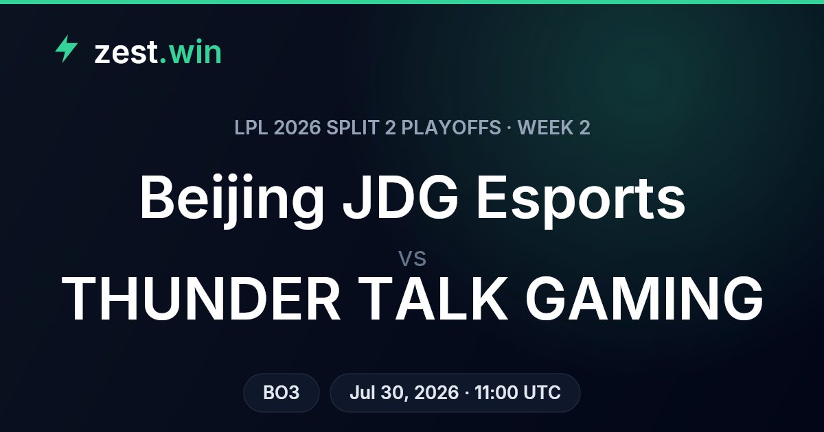 JDG vs TTG: LPL Playoffs Preview – Slight Edge for Thunder Talk Gaming in Best-of-Three