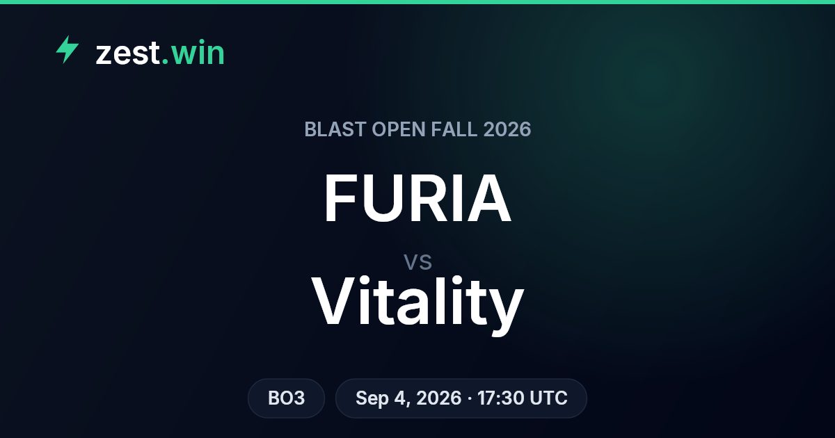 FURIA vs Vitality Prediction — BLAST Open Fall 2026