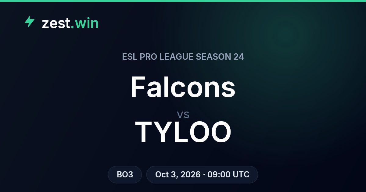 Falcons vs TYLOO Prediction — ESL Pro League Season 24