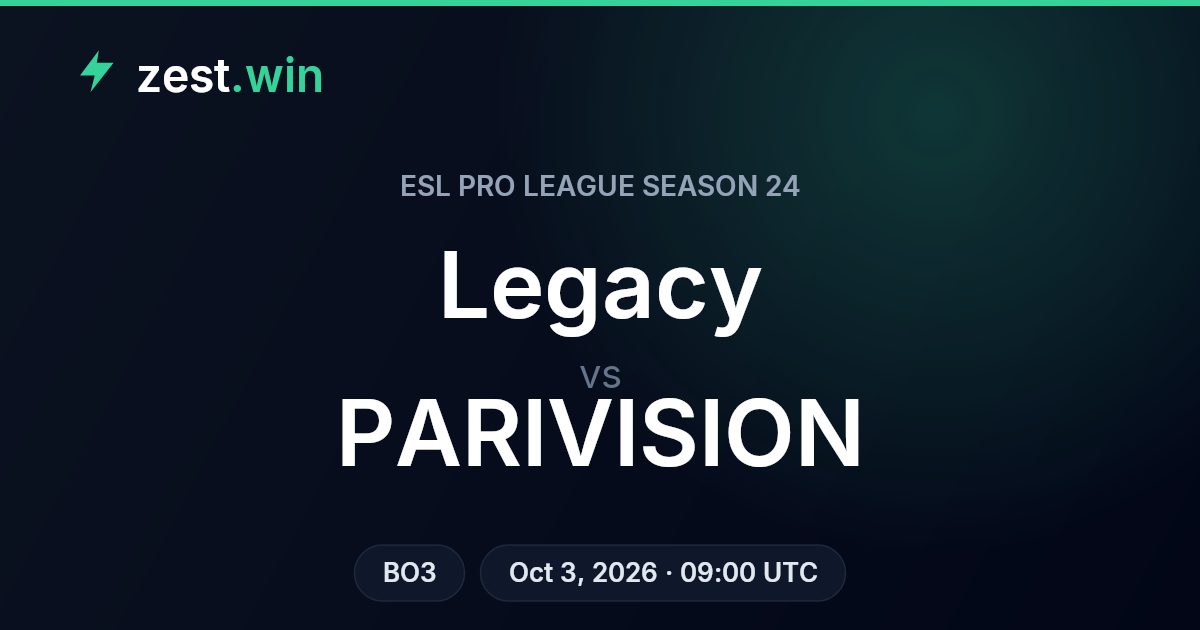 Legacy vs PARIVISION Prediction — ESL Pro League Season 24