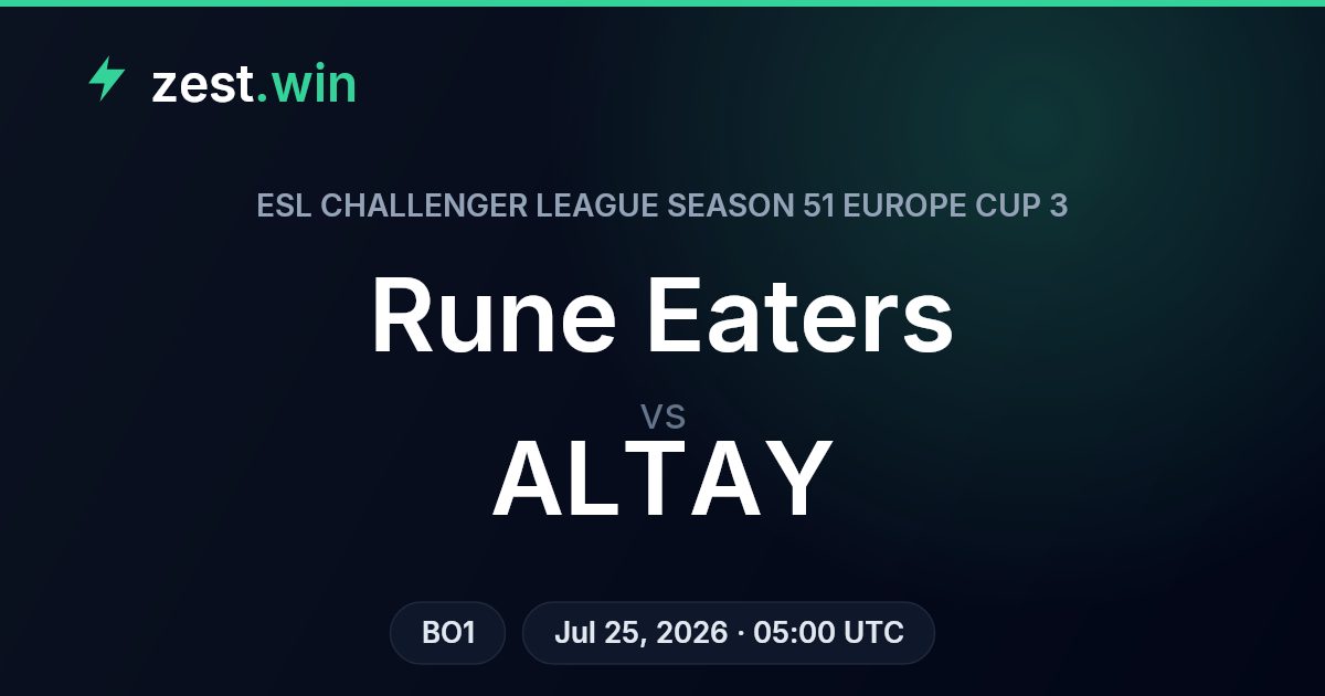Rune Eaters vs ALTAY: ESL Challenger League Season 51 Europe Cup 3 Preview