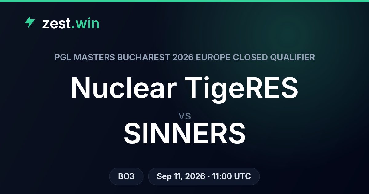 Nuclear TigeRES vs SINNERS Prediction — PGL Masters Bucharest