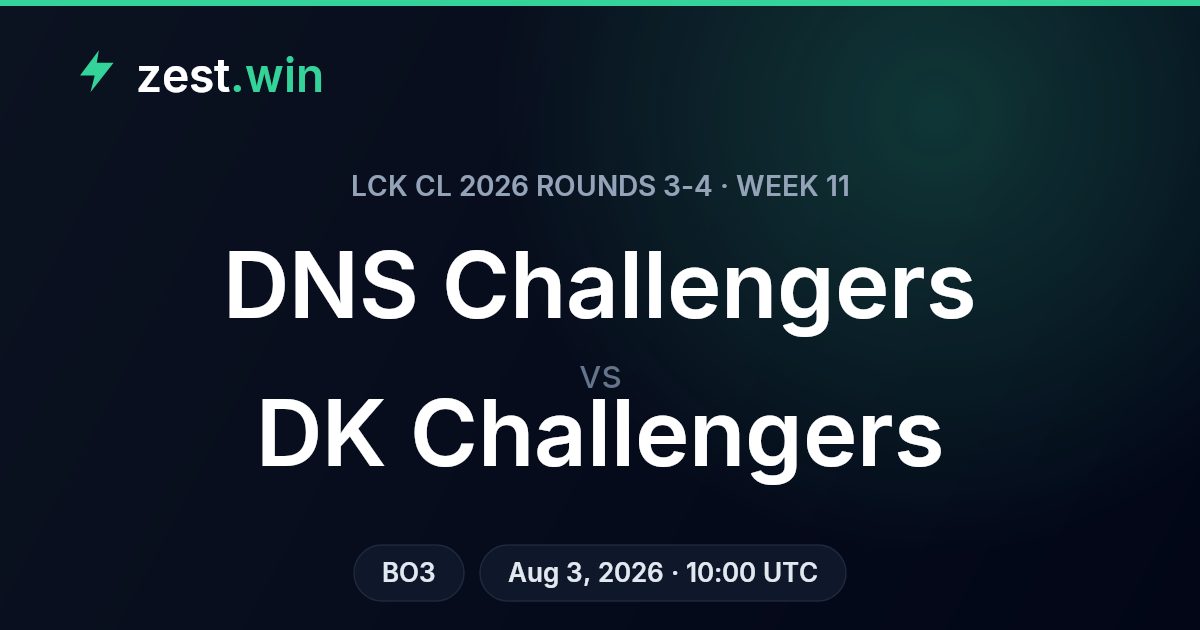 DNS Challengers vs DK Challengers: LCK CL Week 11 Prediction