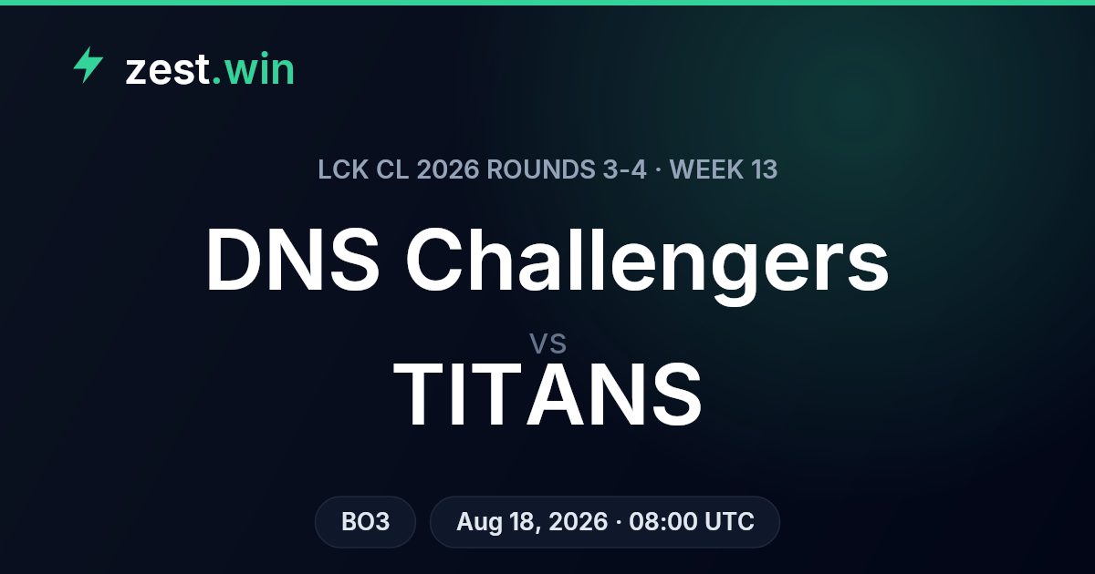 DNS Challengers vs TITANS: LCK CL 2026 Week 13 Prediction