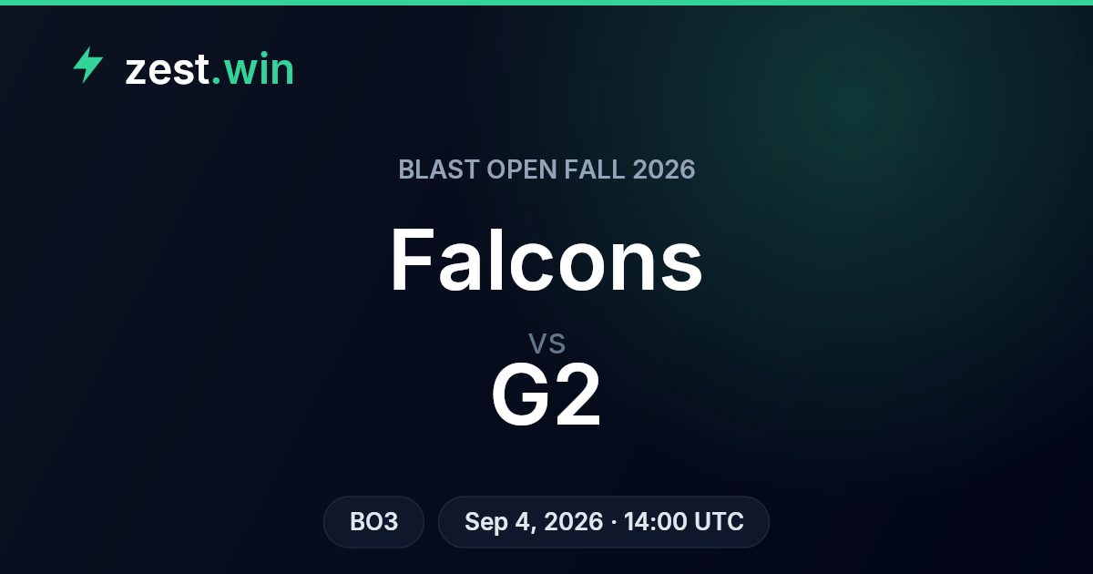 Falcons vs G2 Match Prediction — BLAST Open Fall 2026