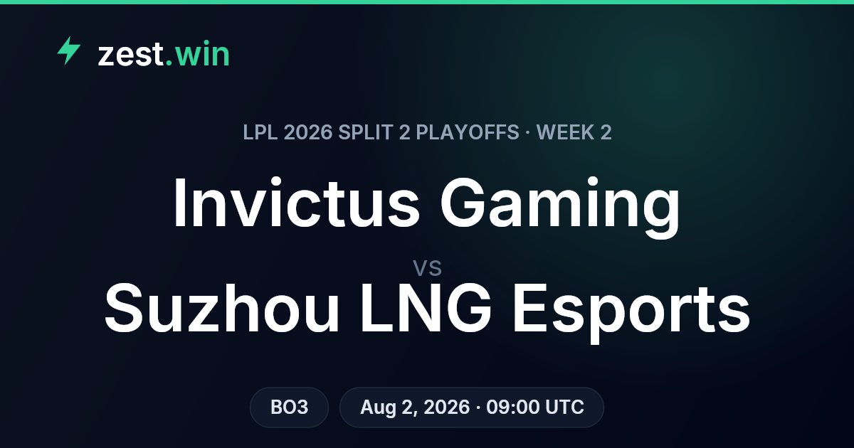 Invictus Gaming vs Suzhou LNG: LPL Playoffs Best-of-3 Prediction