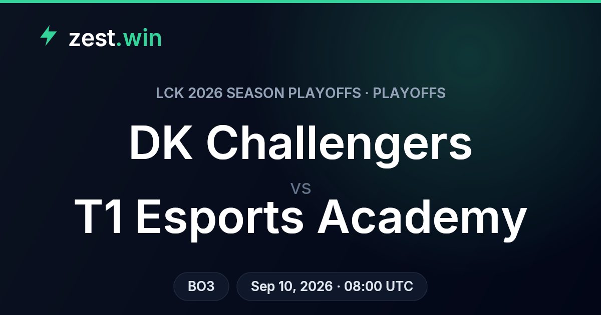 DK Challengers vs T1 Esports Academy Prediction — LCK 2026