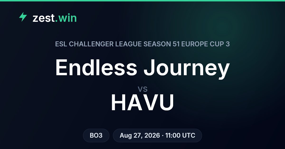 Endless Journey vs HAVU Prediction — ECL S51 Europe Cup 3
