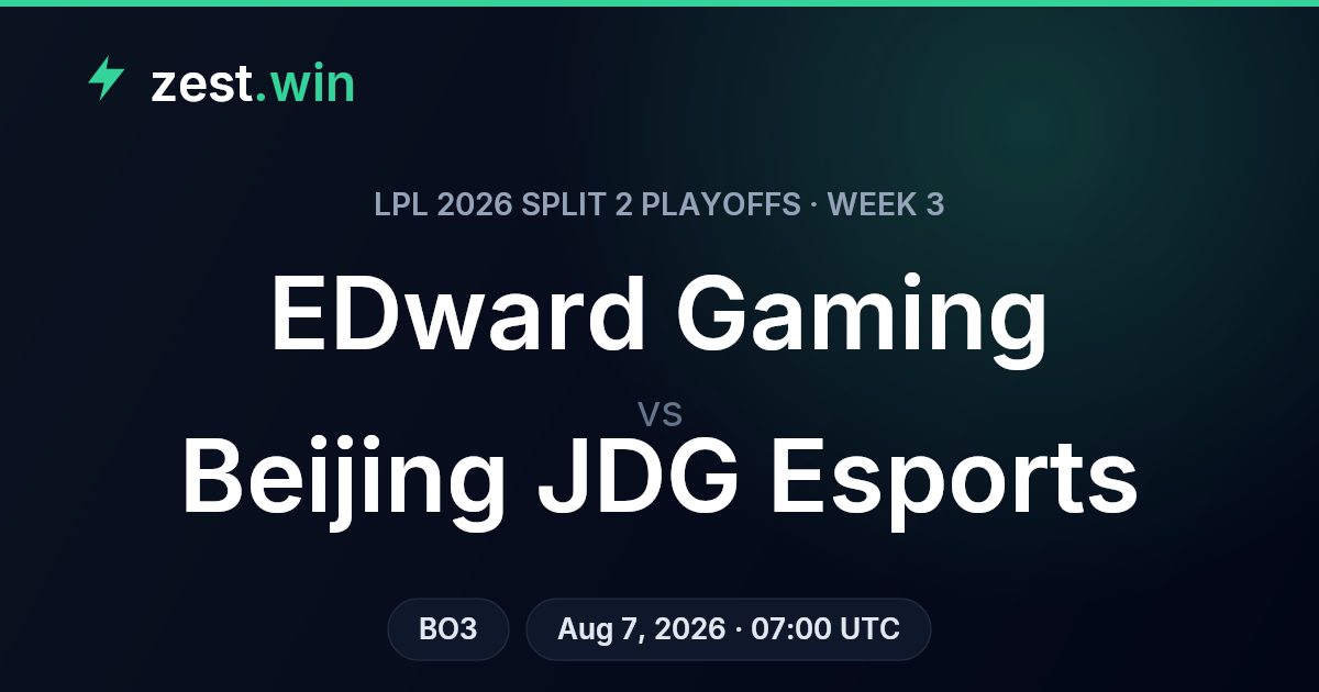 EDward Gaming vs Beijing JDG Esports: LPL 2026 Playoffs Prediction