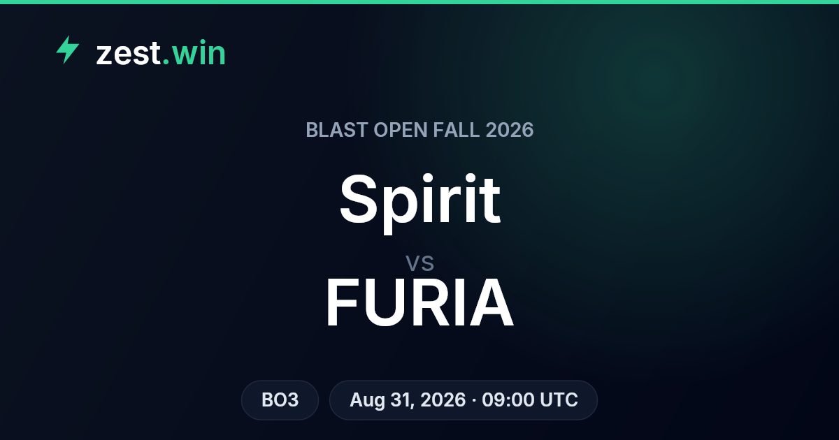 Spirit vs FURIA Match Prediction — BLAST Open Fall 2026